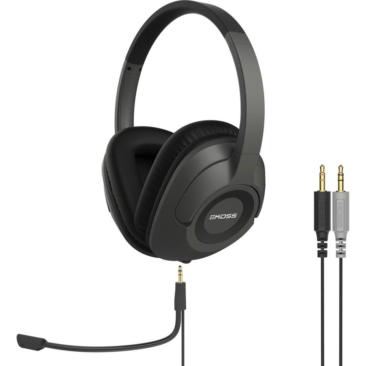 Koss SB42 Headset with Detachable Boom Microphone, Gray #193566
