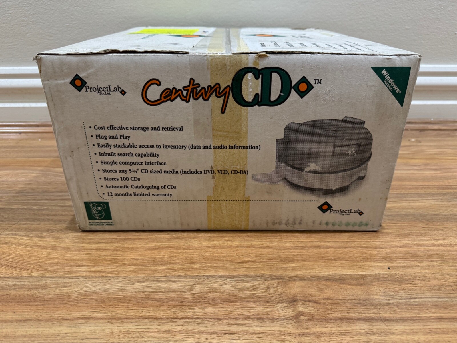 100 Disc Storage Project Lab Century CD Electronic Filing System New never used