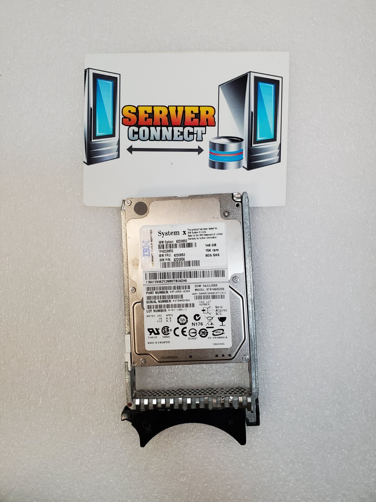 42D0653 42D0652 IBM 146GB 15K SAS 6G 2.5" SFF HDD 42D0656