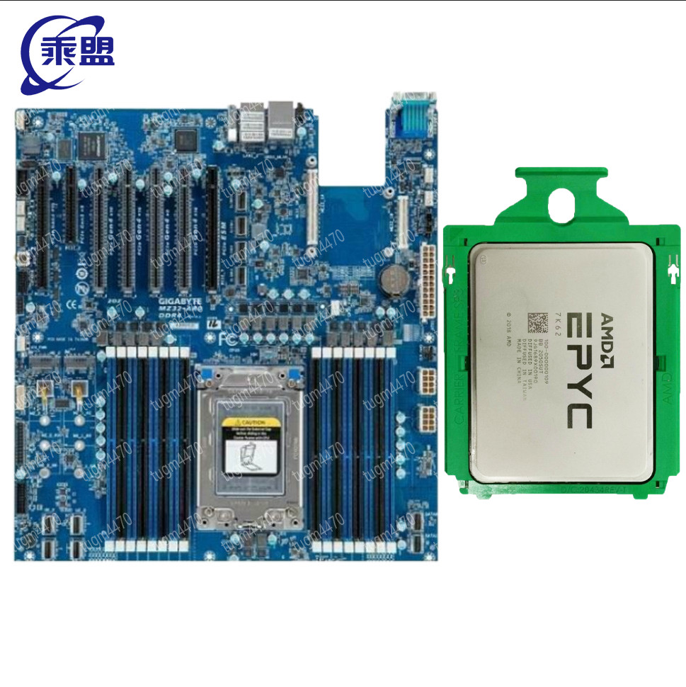 Gigabyte mz32-ar0 +AMD EPYC 7K62 48cores 96threads 2.6 GHz cpu+motherboard