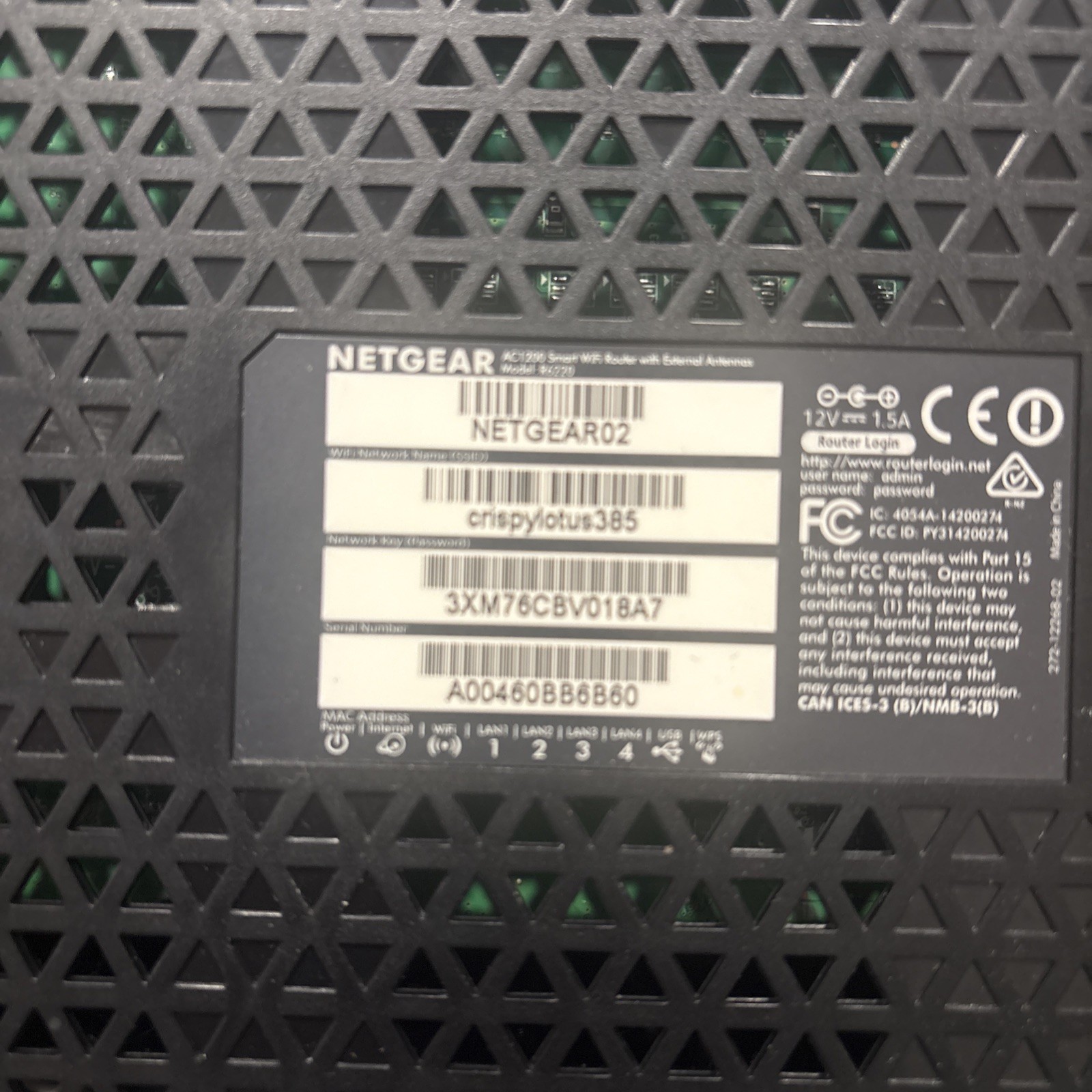 NETGEAR AC1200 Smart Wi-Fi Router with External Antennas (R6220-100NAS)