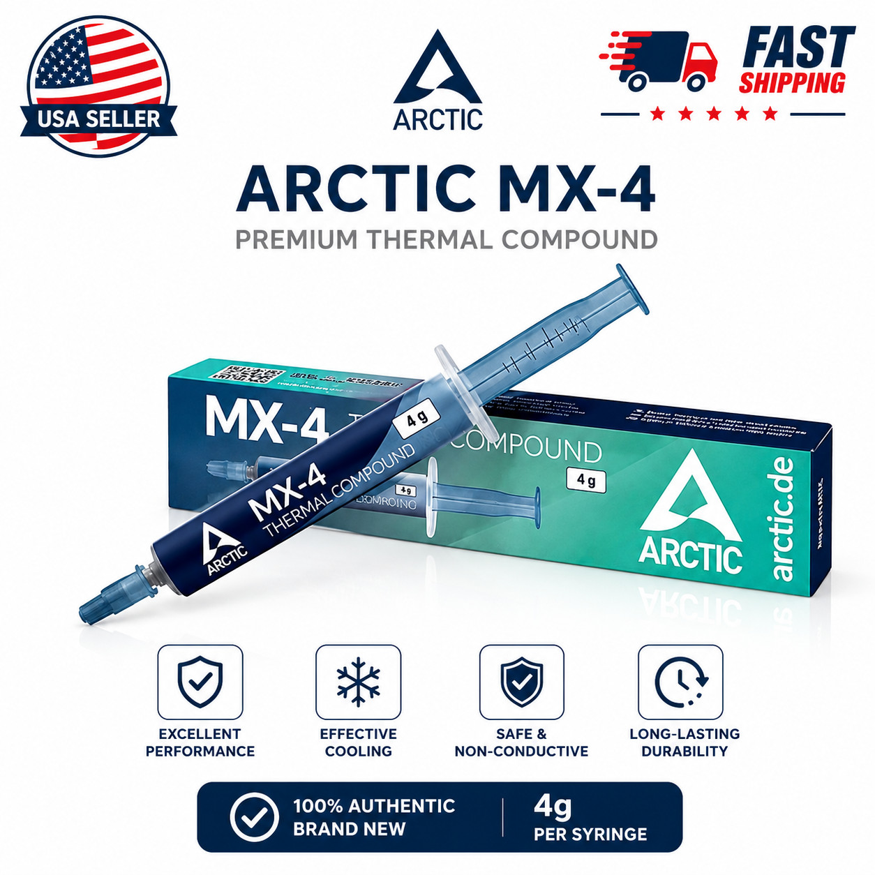 ARCTIC MX-4 45 g Premium Performance Thermal Paste CPU GPU PC Grease USA