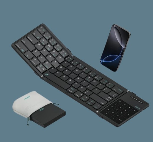 Nillkin Upgraded Foldable Bluetooth Keyboard with Touchpad & Number Pad, Portabl