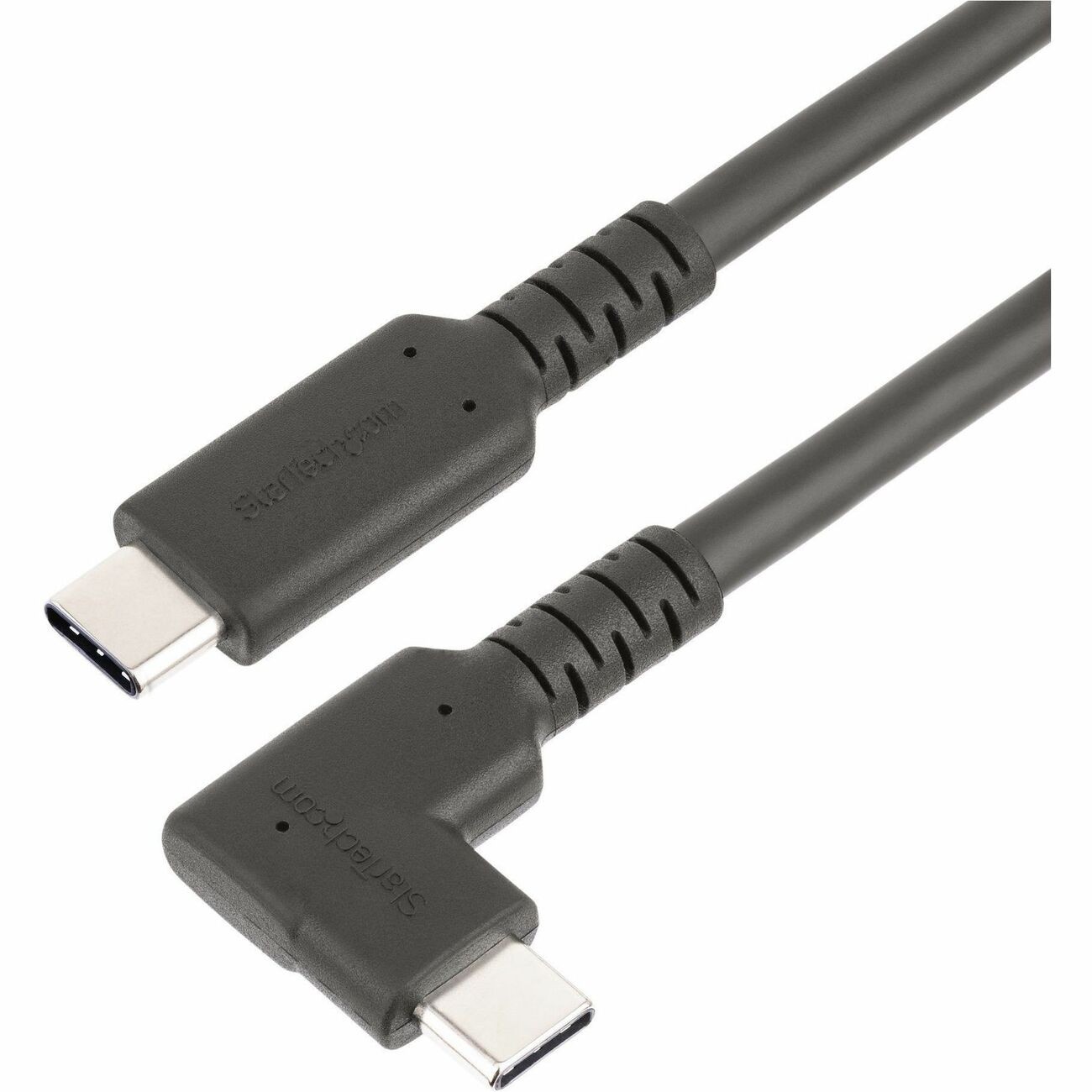 StarTech 1.6ft [50cm] Rugged Right Angle USB-C Cable (rusb31cc50cmbr)