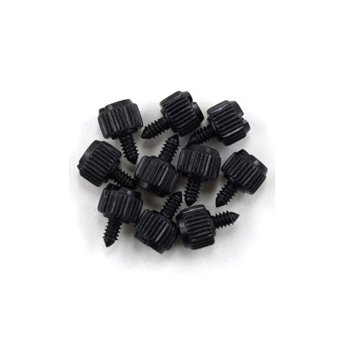 10 x Black Computer Case Thumbscrews 6-32 for Cover / Power Supply / PCI Slots 