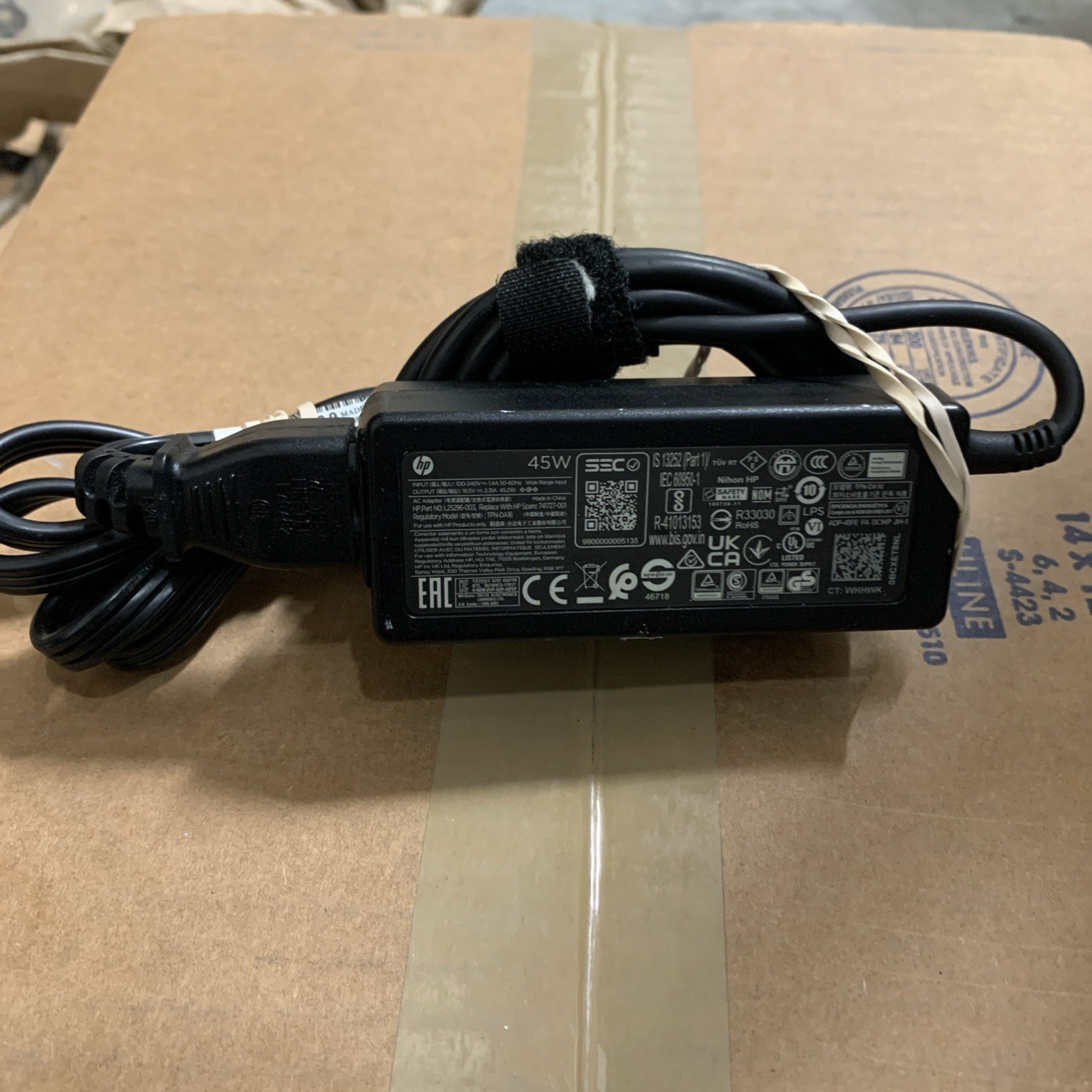 OEM HP 45W AC Charger L25296-003 ~TESTED~For Laptop 19.5V Output - TPN-DA16