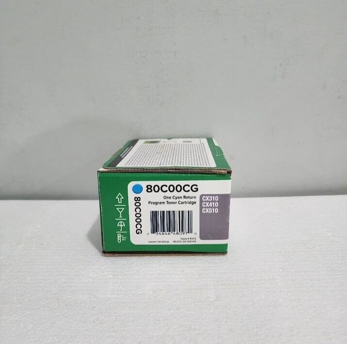 Lexmark 80C00CG Cyan Toner Cartridge
