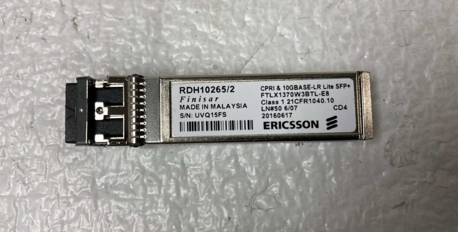 Ericsson Finisar RDH10265/2  10GBase-LR Lite SFP+ Transceiver