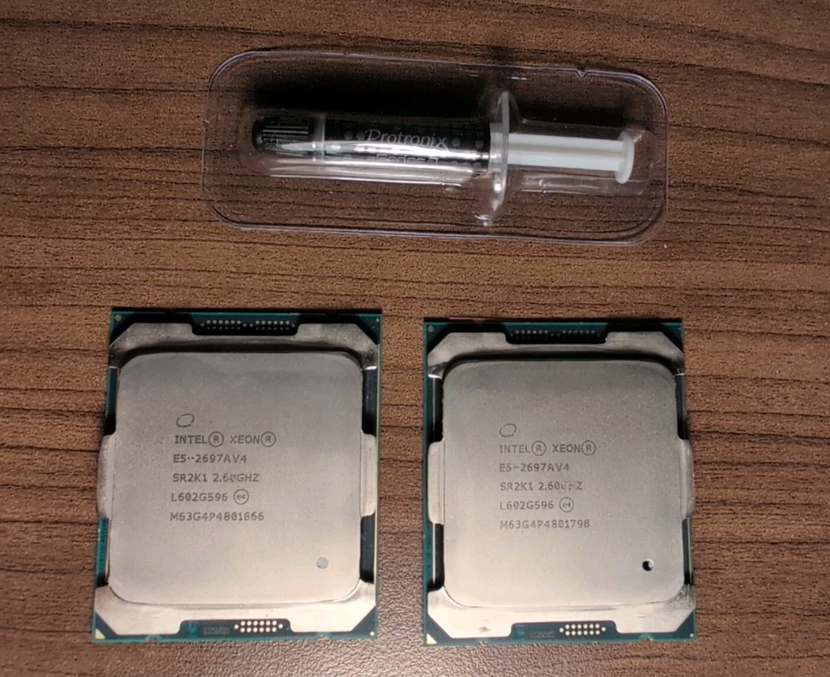 Matched pair Intel Xeon E5-2697A V4 2.60GHz 16-Core 40MB LGA2011-3 CPU SR2K1