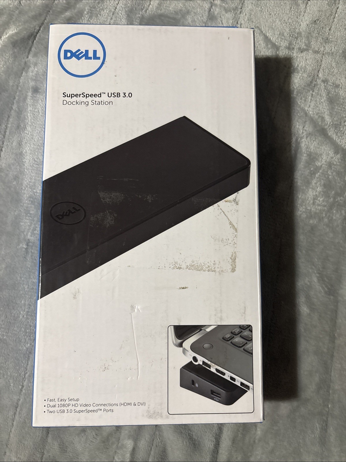 Dell D3000 SuperSpeed USB 3.0 Docking Station New In Box.