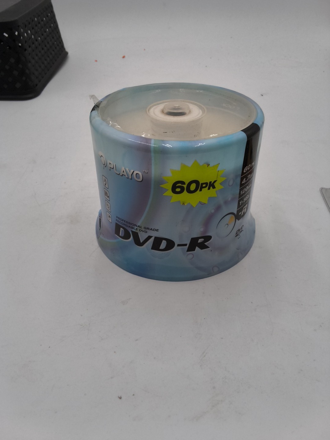 Playo 1-16X 4.7GB 120 Minutes DVD-R (Pack of 60)   Brand New, Factory Sealed