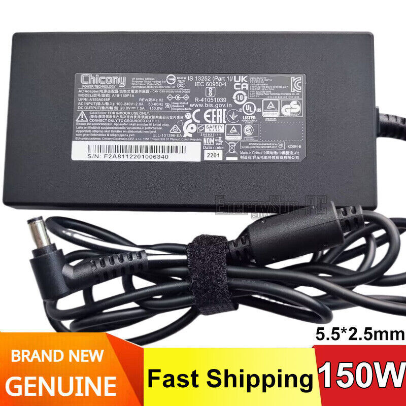 Original Chicony A18-150P1A A150A053P MSI MECHREVO Laptop Power Supply Adapter