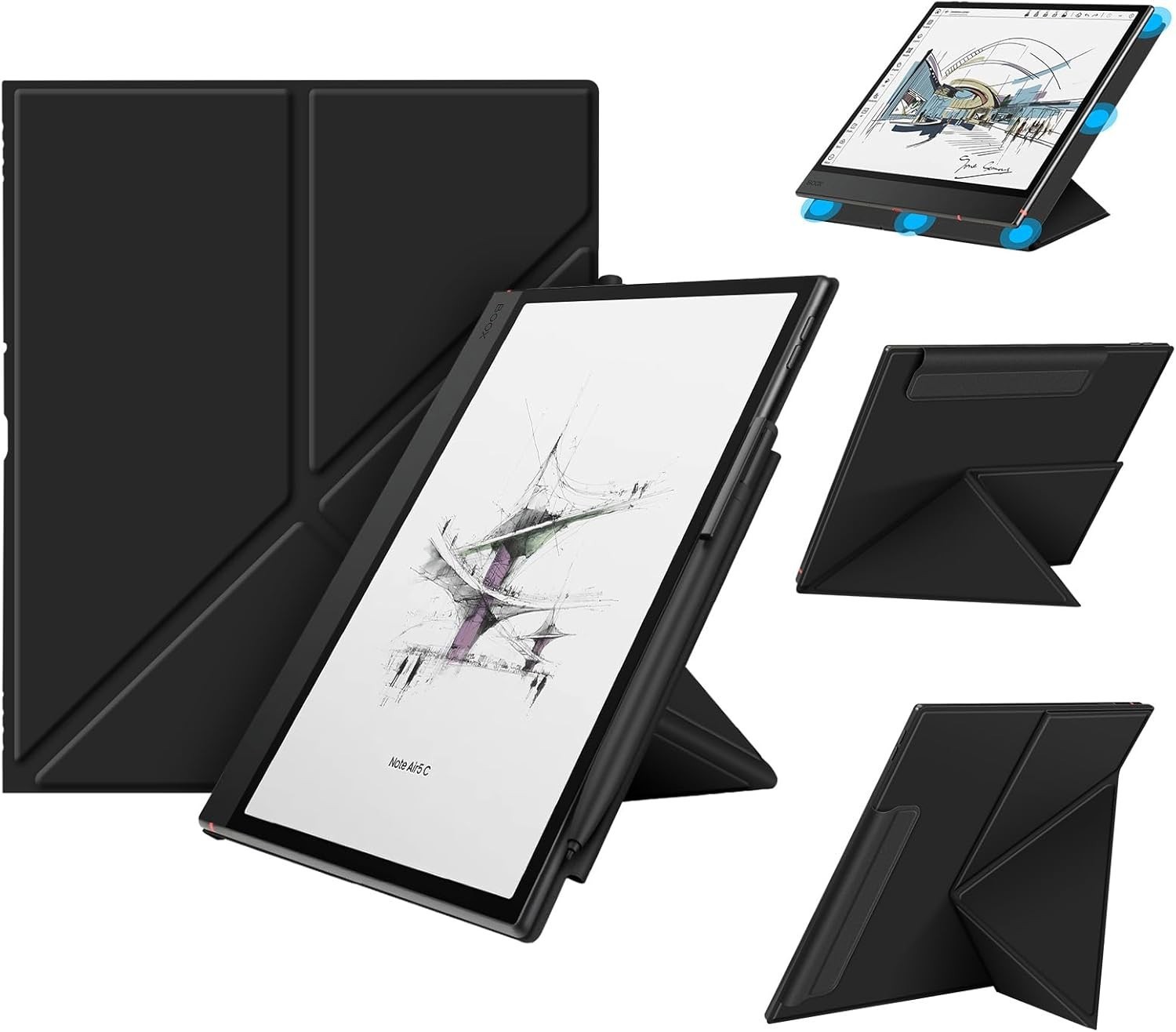 Origami Case for 10.3" Boox Note Air 5 C (2025) Tablet ePaper Magnetic Cover