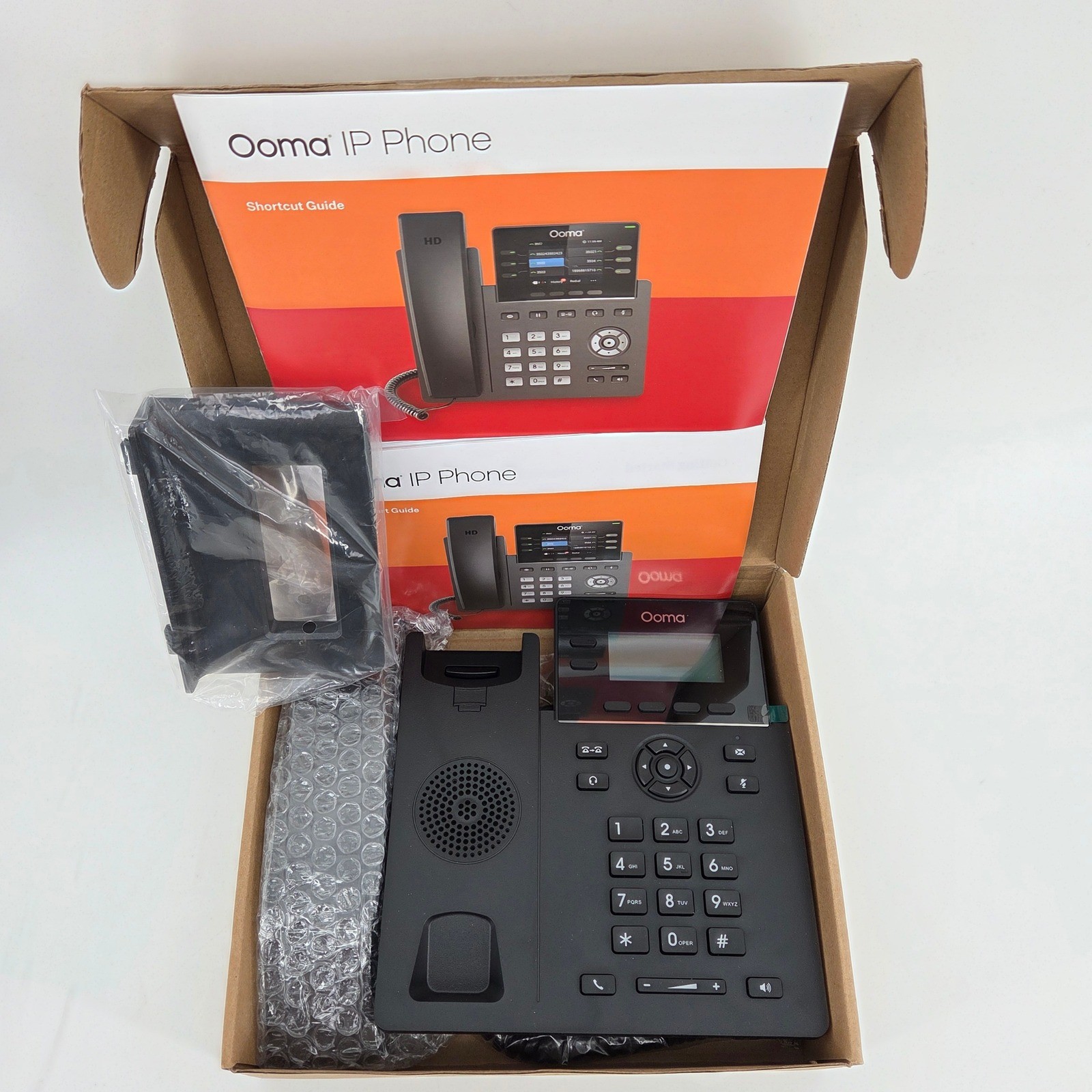 Ooma 2602 Grandstream GRP2602P IP Phone VoIP Business Desk Phone Black NOB