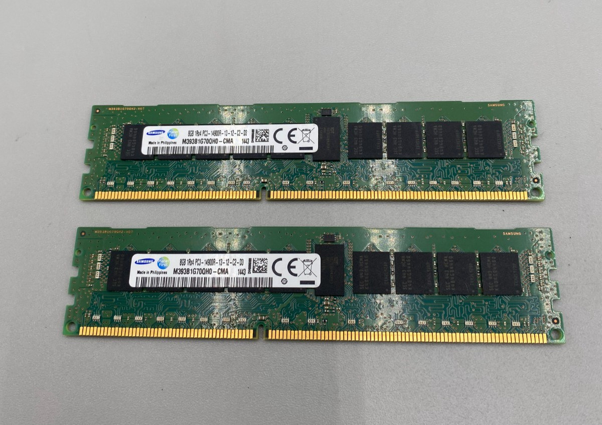 Lot Of2 Samsung DDR3 8GB (2 x 8GB = 16GB)PC3 14900R MHz RAM Memory Excellent/Big