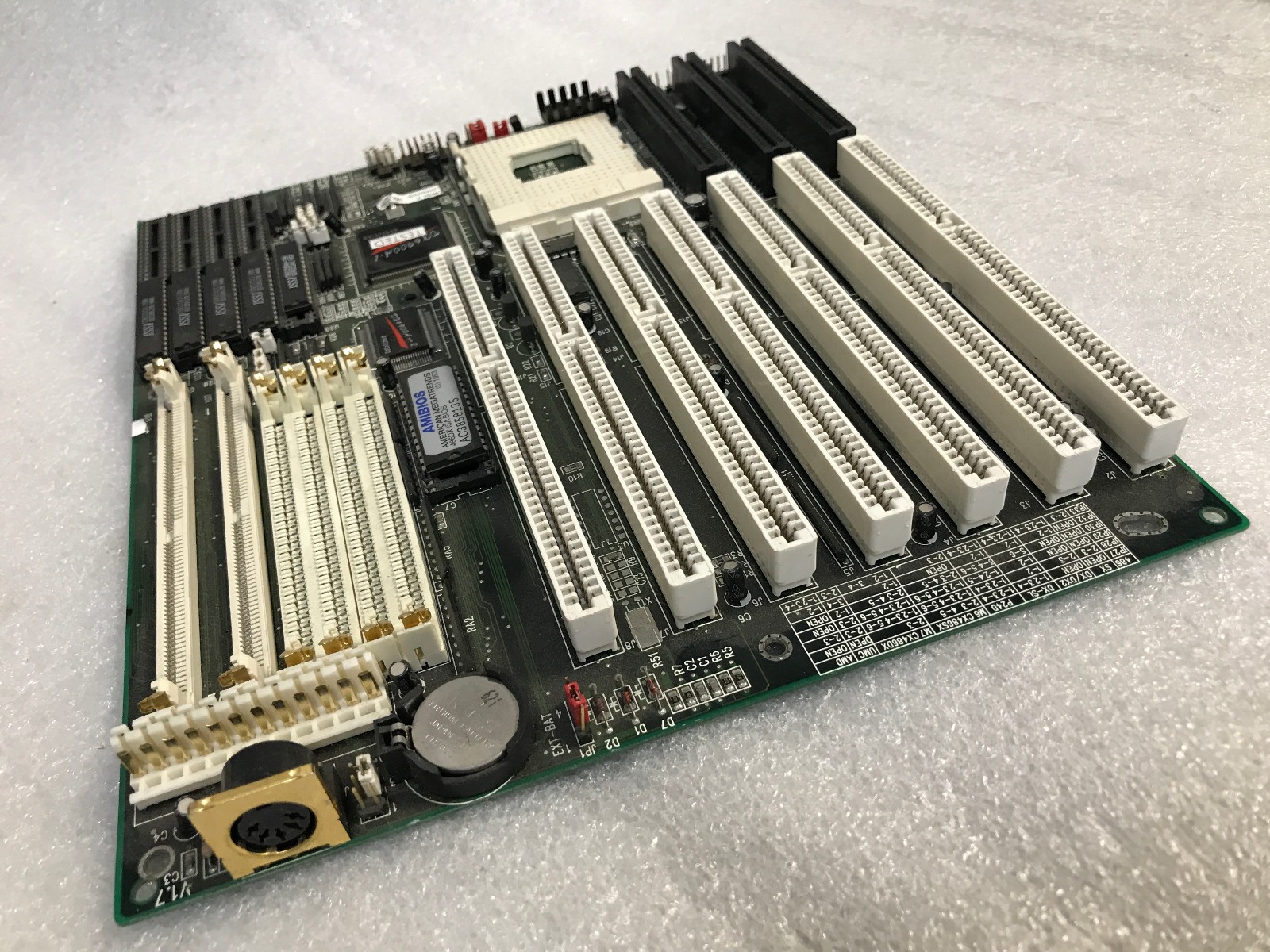 Vintage PCChips M912 v1.7 Socket 3 Motherboard