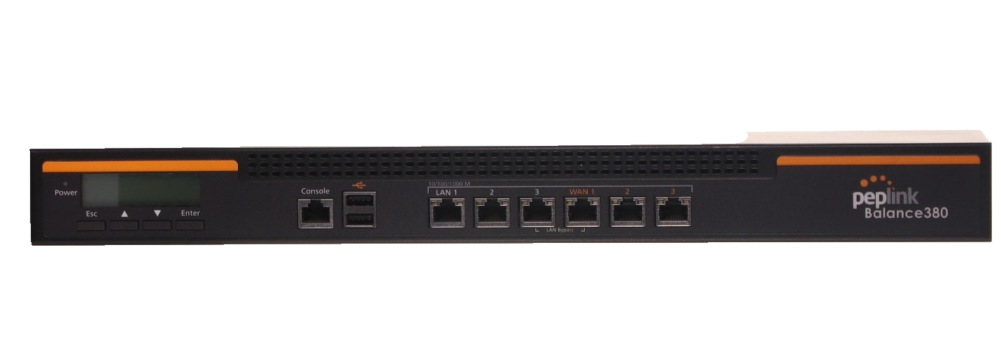 Peplink Balance 380 SD-WAN Dual WAN Load Balancing VPN Rackmount Router