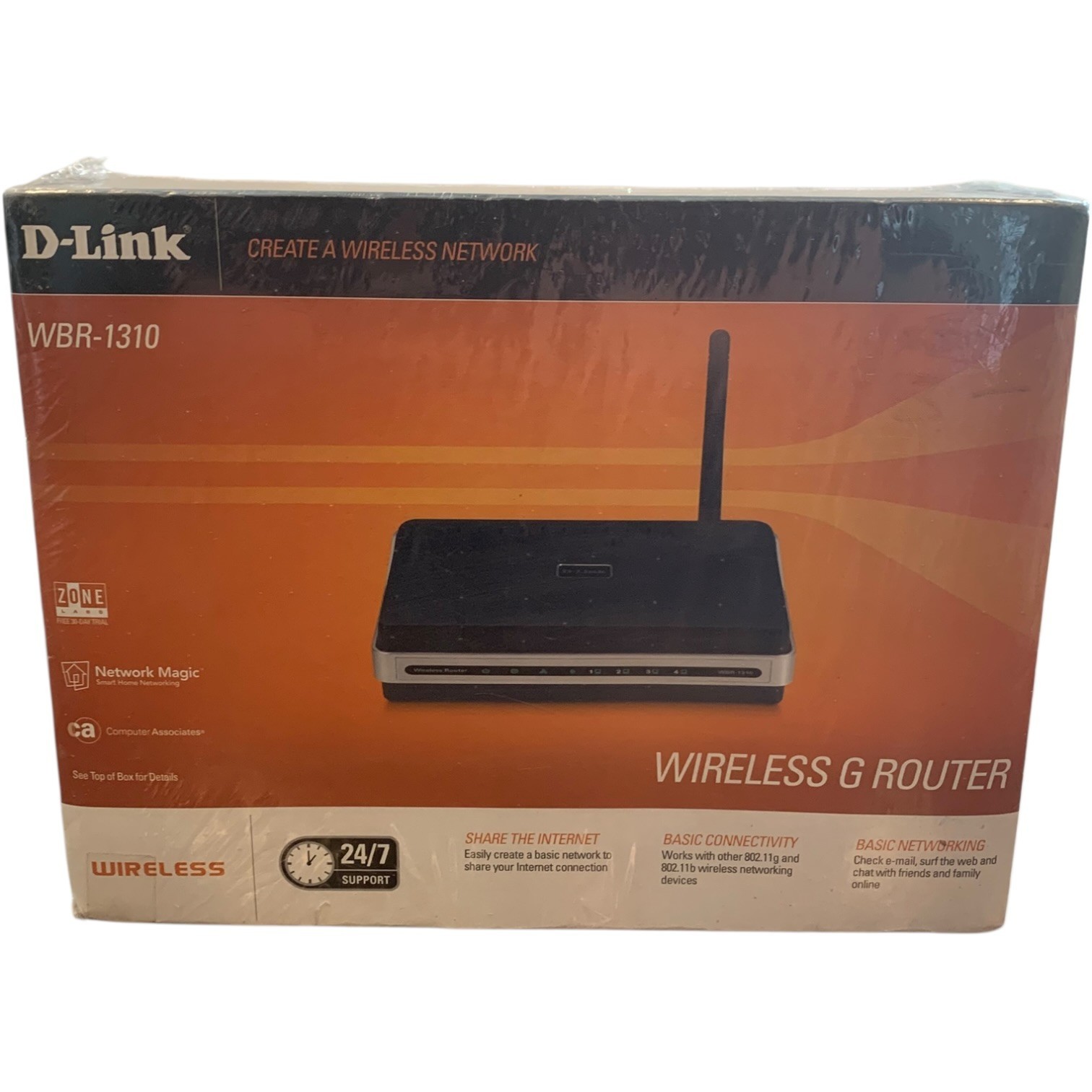 D-Link WBR-1310 Wireless G Router New Sealed NOS 802.11g 4-Port WiFi