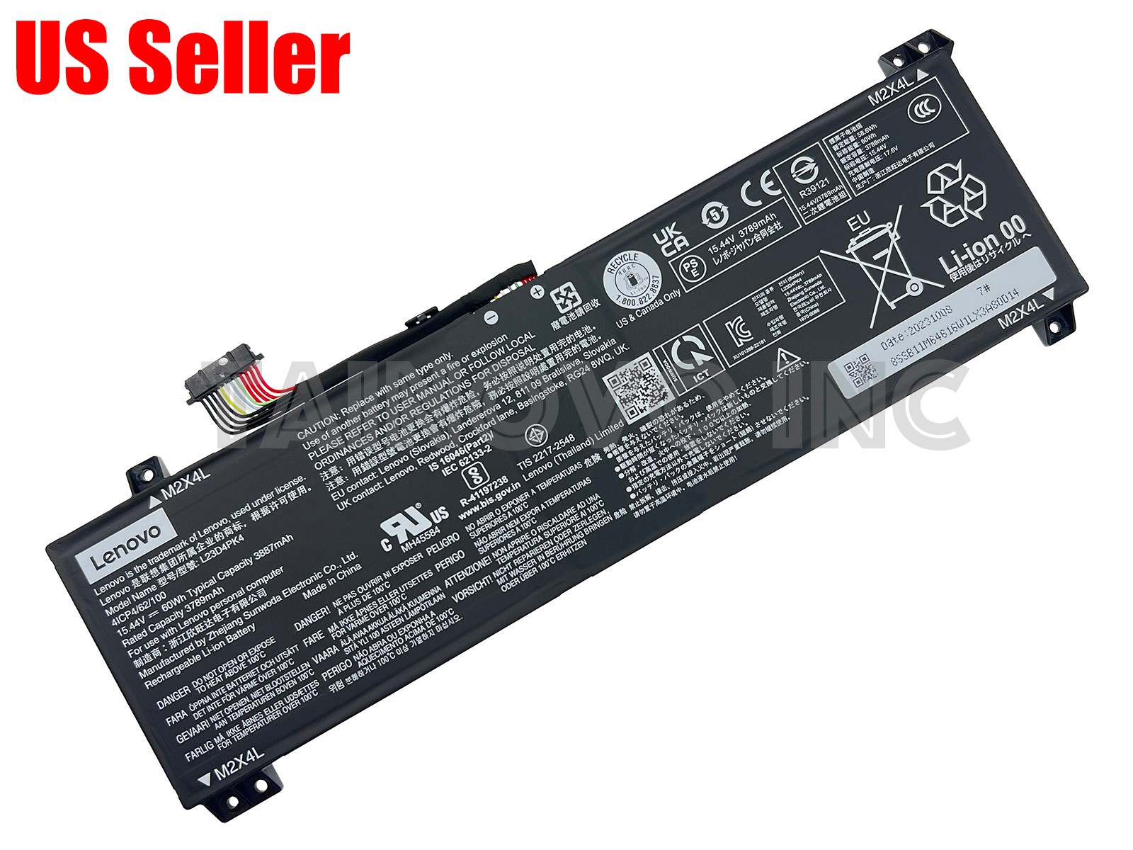 Genuine L23D4PK4 Battery for Lenovo LOQ 15AHP9 15ARP9 Legion 5-15AHP10 L23M4PK4