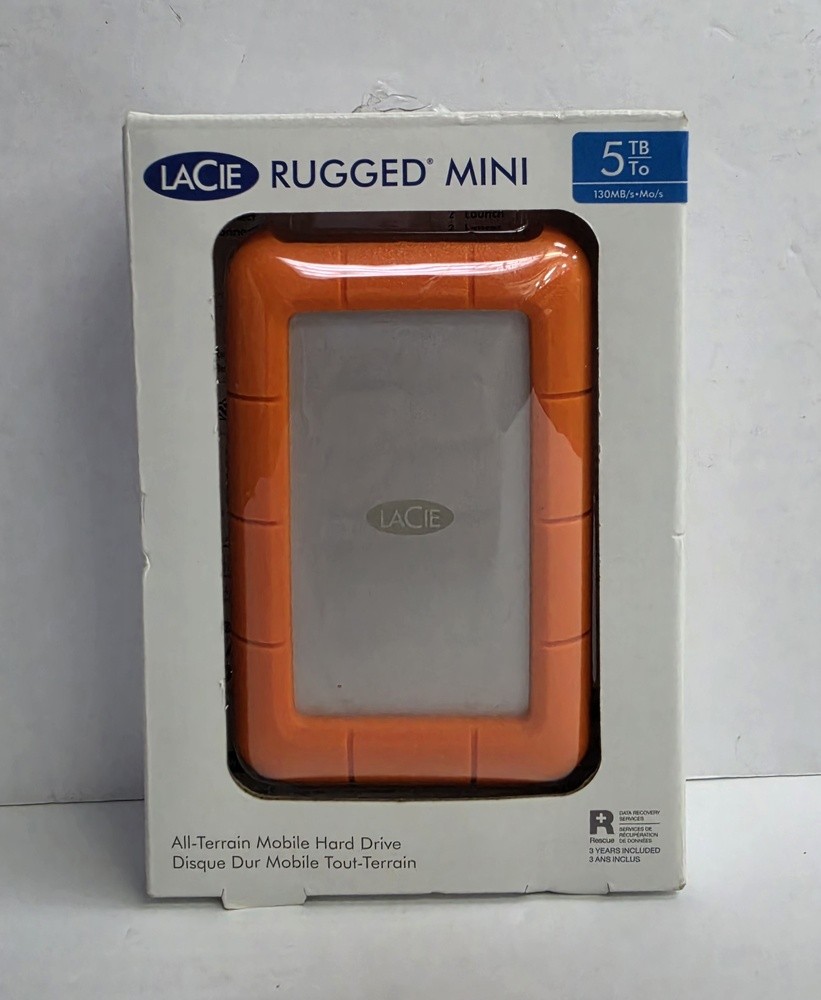 LaCie Rugged Mini 5TB,External,2.5 inch (STJJ5000400) Portable Hard Drive
