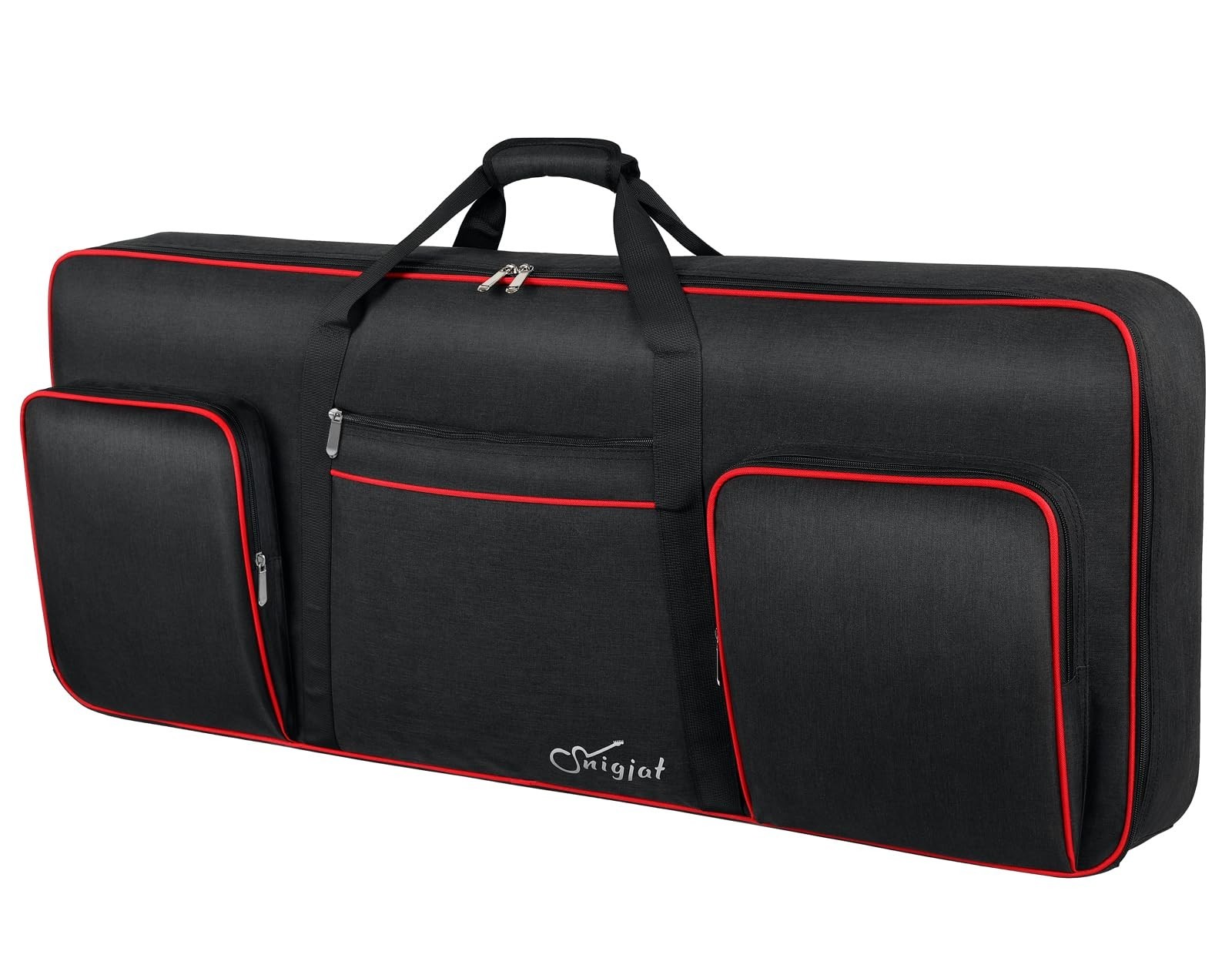 61-Key Keyboard Case with Adjustable Padded Straps, Soft Protection & Carrying H