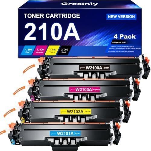 HP 210A Toner Cartridges 4 Pack for HP 210