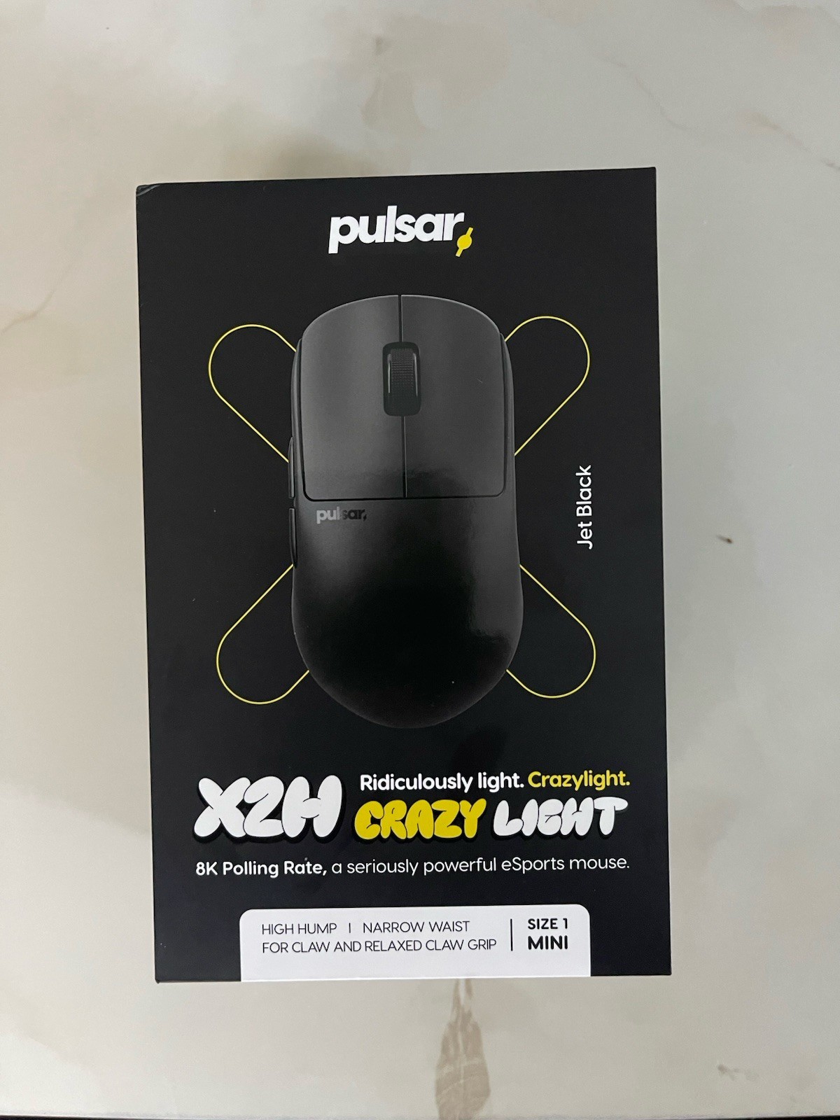 Pulsar X2H CrazyLight Mini Gaming Mouse Black 
