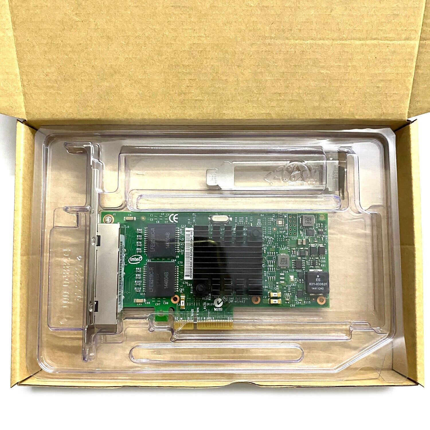 Intel I350-T4V2 i350-T4 PCIe x4 Ethernet Adapter NIC Network Quad Ports Card