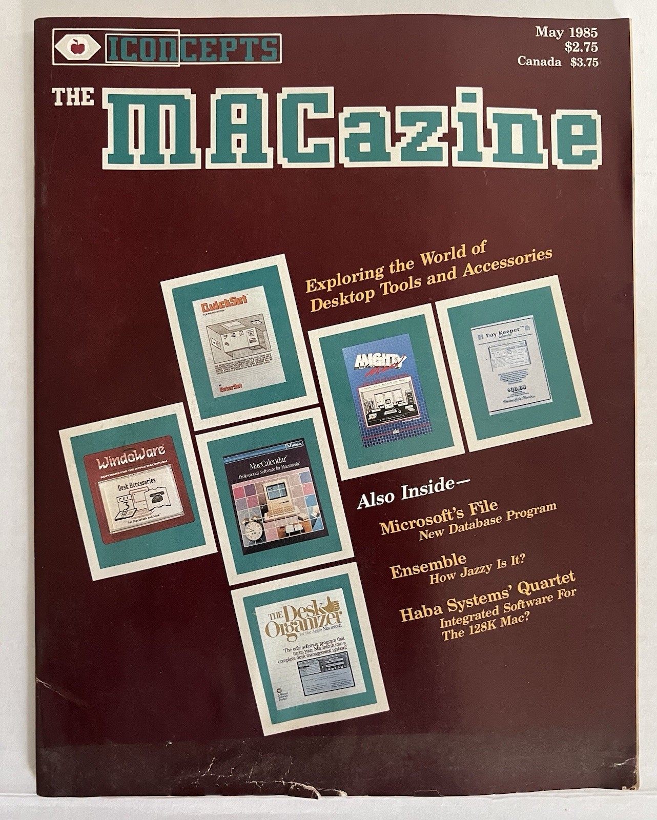 Vintage The MACazine – May 1985 – ICONcepts Macintosh Magazine - Rare - Apple