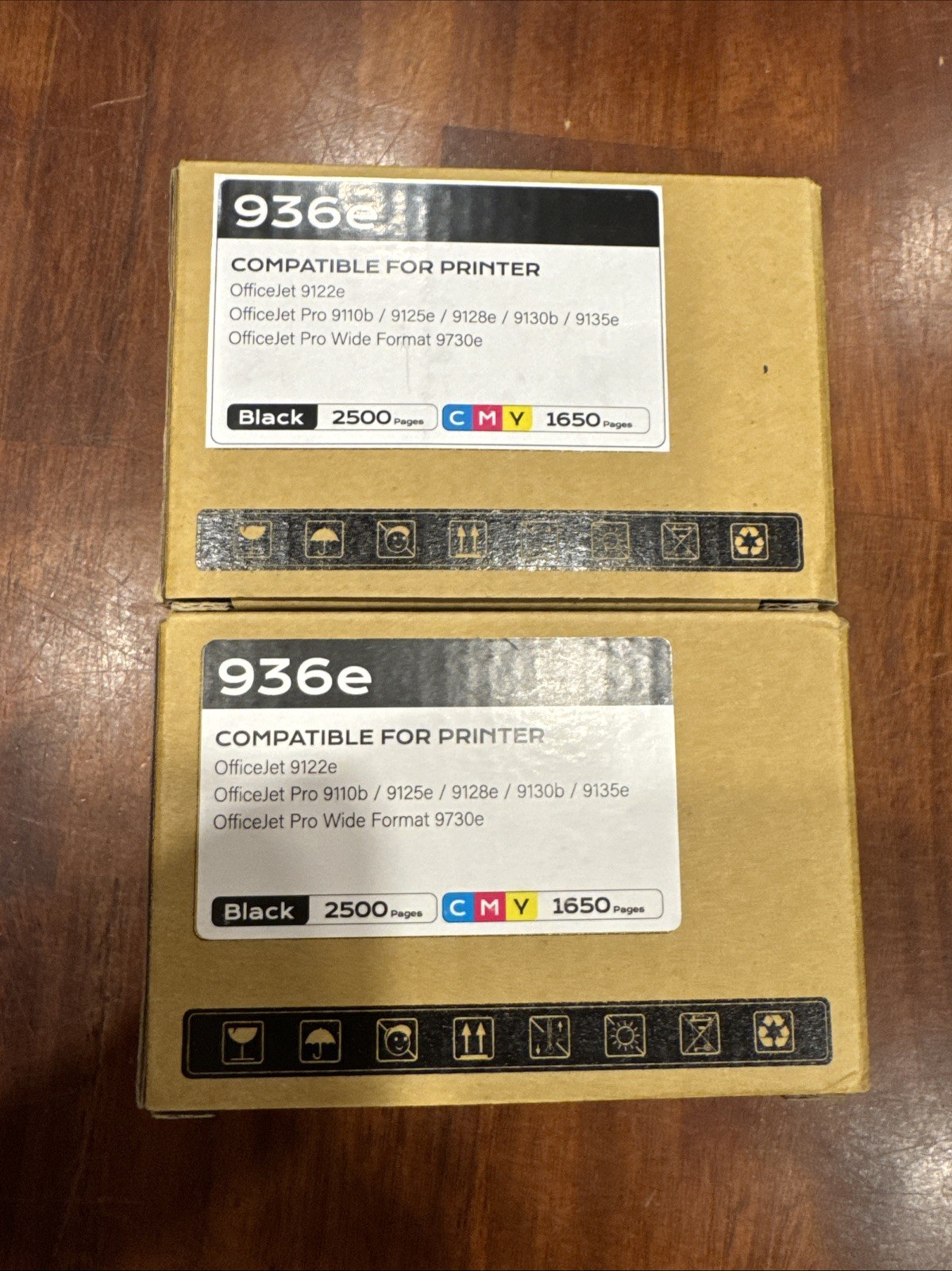 936e Ink Cartridges OfficeJet Pro 9110b - 9135e, 1 Blk, 2 Cyn, 2 Mag, 2 Yel- New