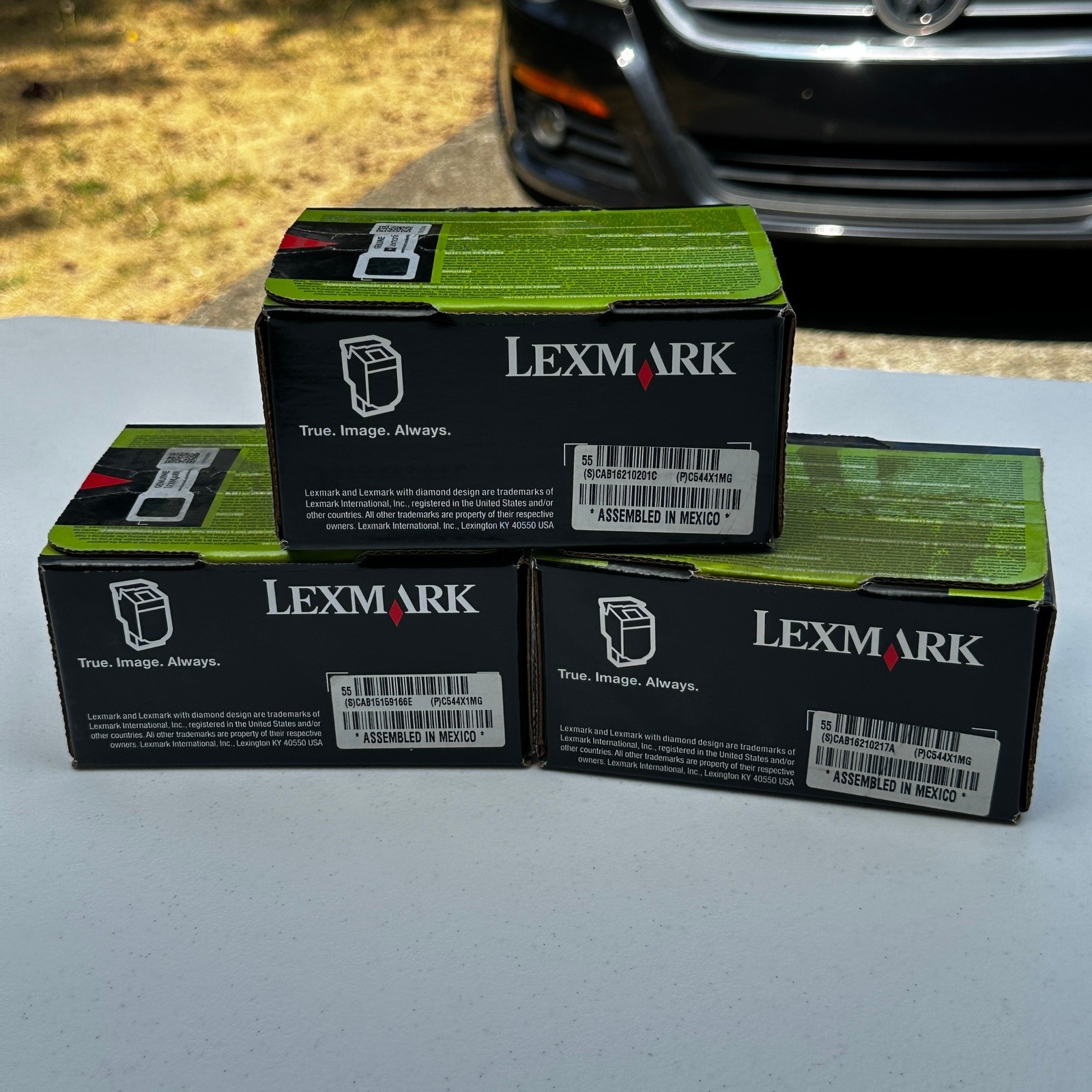 Set of 3 Lexmark C544X1MG Magenta Extra High Yield Toner Cartridge C544 C546 X54