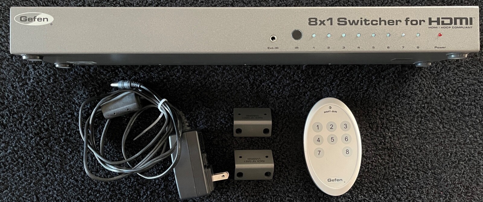 Gefen 8x1 Switcher for HDMI Includes Remote and Rackmount Kit RS-232 Compatible