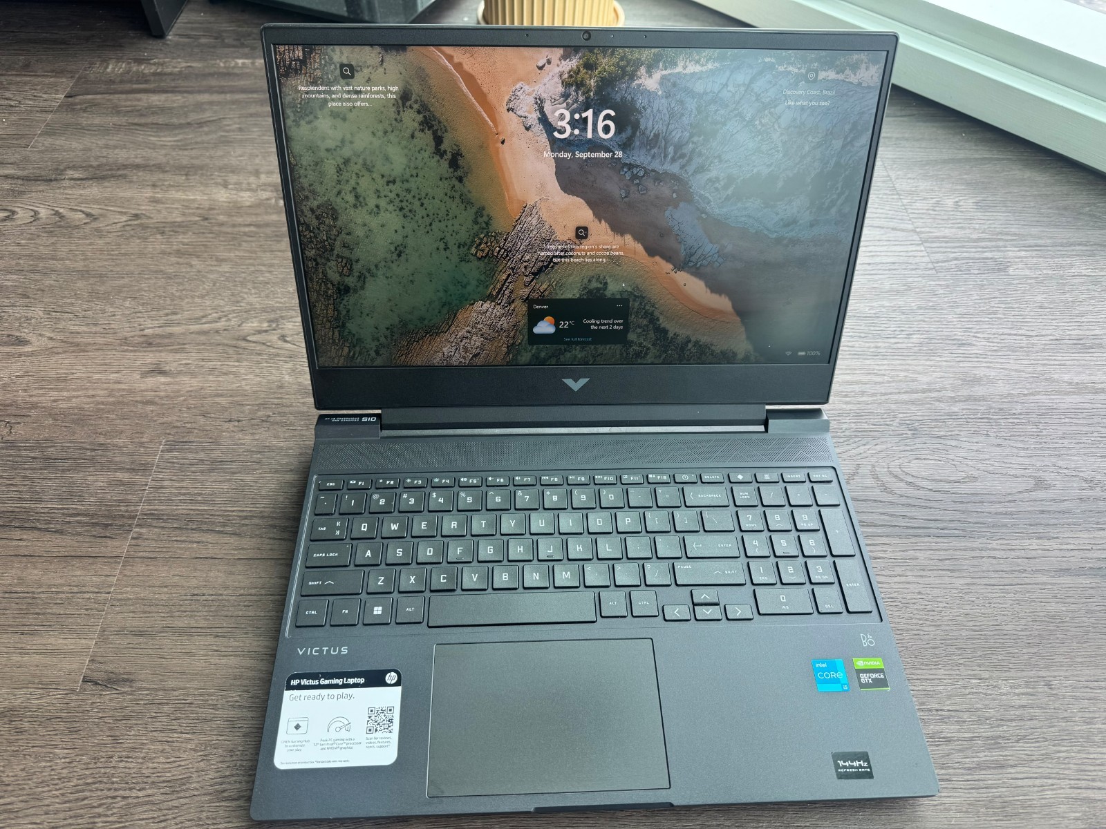 HP Victus 15.6" Gaming Laptop i5-12450H 32GB RAM 1TB SSD GTX 1650 144Hz Win 11