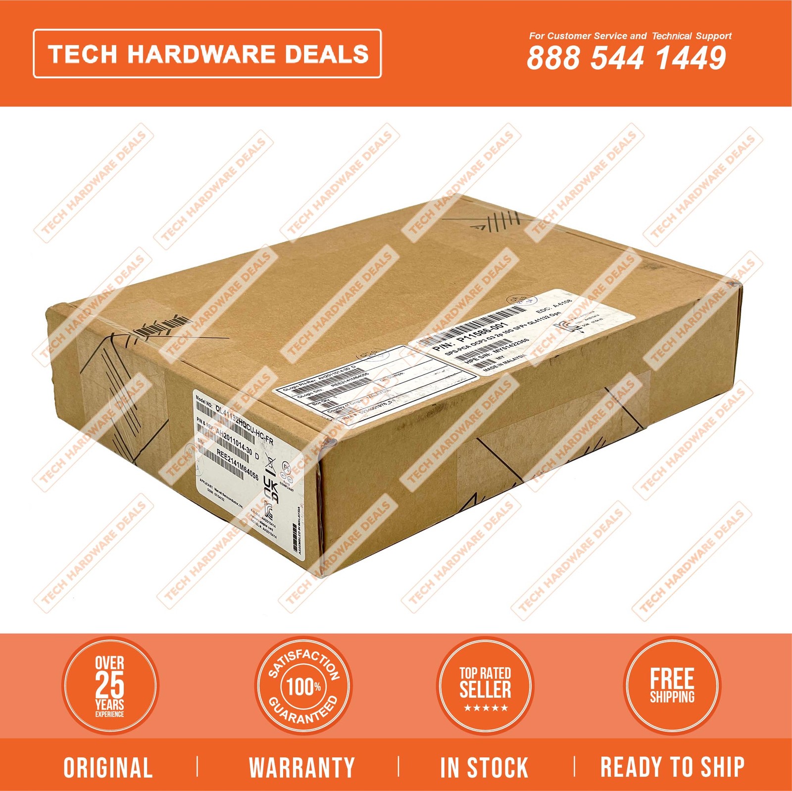 P11586-001  NEW SEALED Marvell QL41132HQCU Ethernet 10Gb 2-port SFP+ OCP3 Adapte