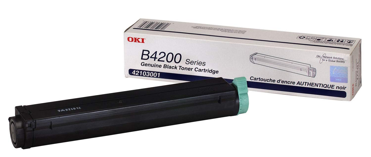 Original OKI 42103001 Black Toner. New Sealed Box, We Ship Fast