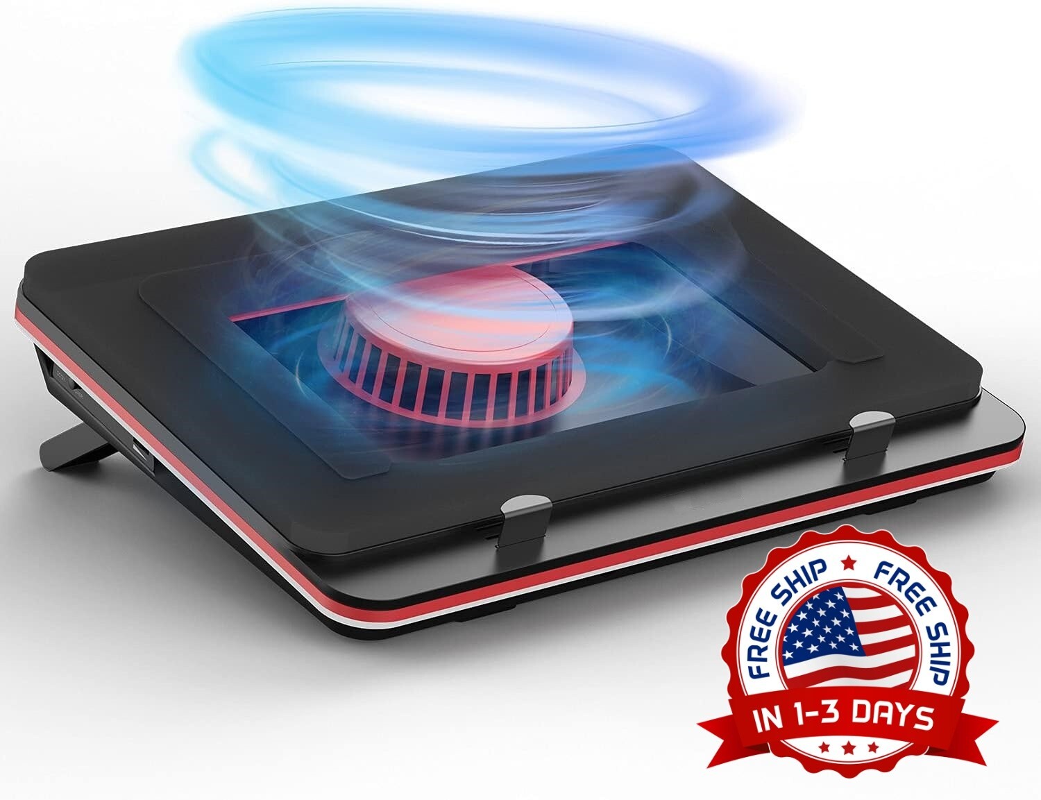 Base de refrigeración para portátil con velocidad infinitamente variable, NEW US