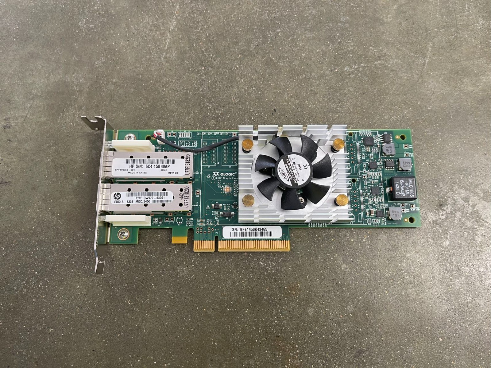 HPE QLogic QLE2662-HP 0 of 2 16GB/s SFP+ High Profile HBA QW972-63001 699765-001