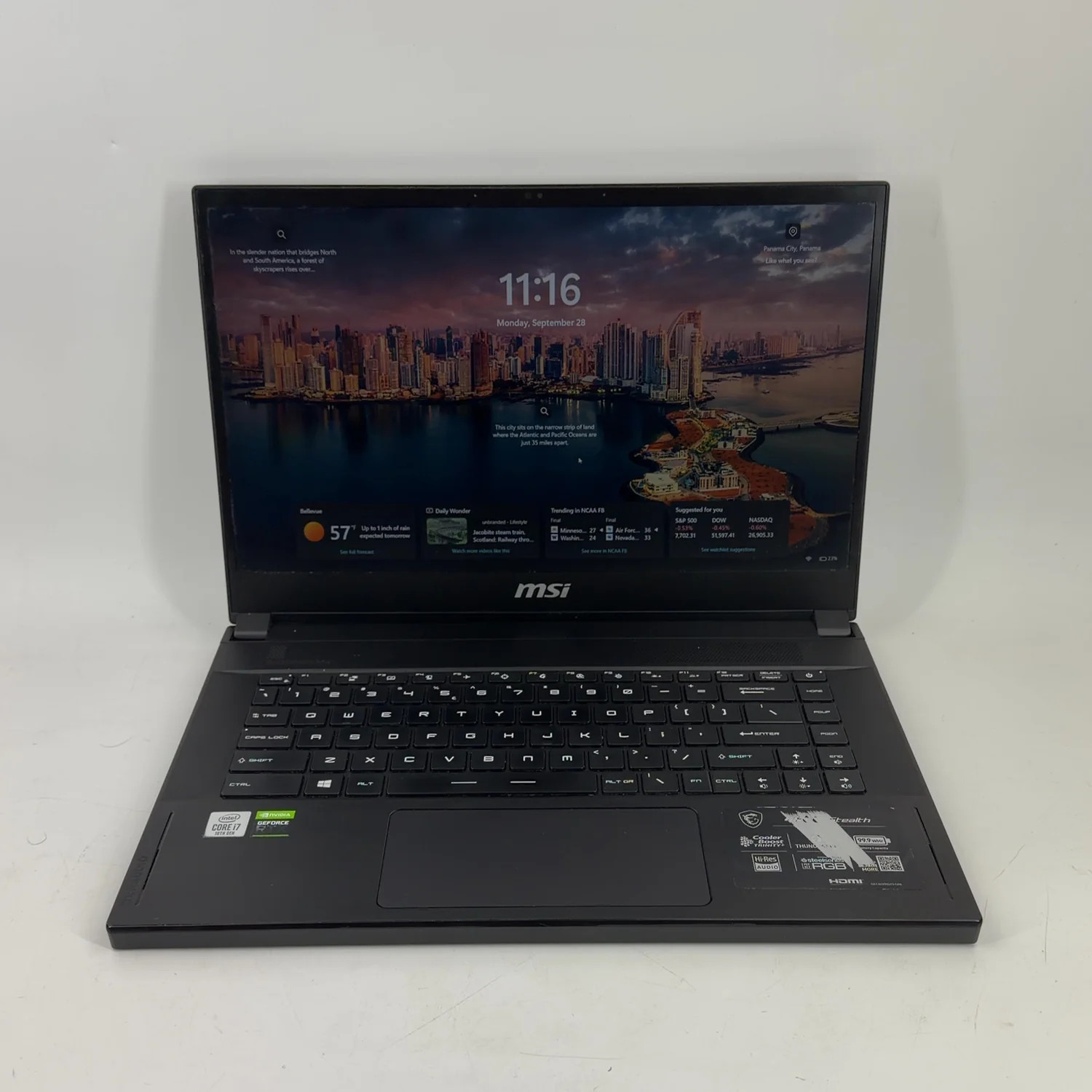 MSI Stealth GS66 10SE i7-10750H 2.6GHz 16GB RAM 512GB SSD GeForce RTX 2060