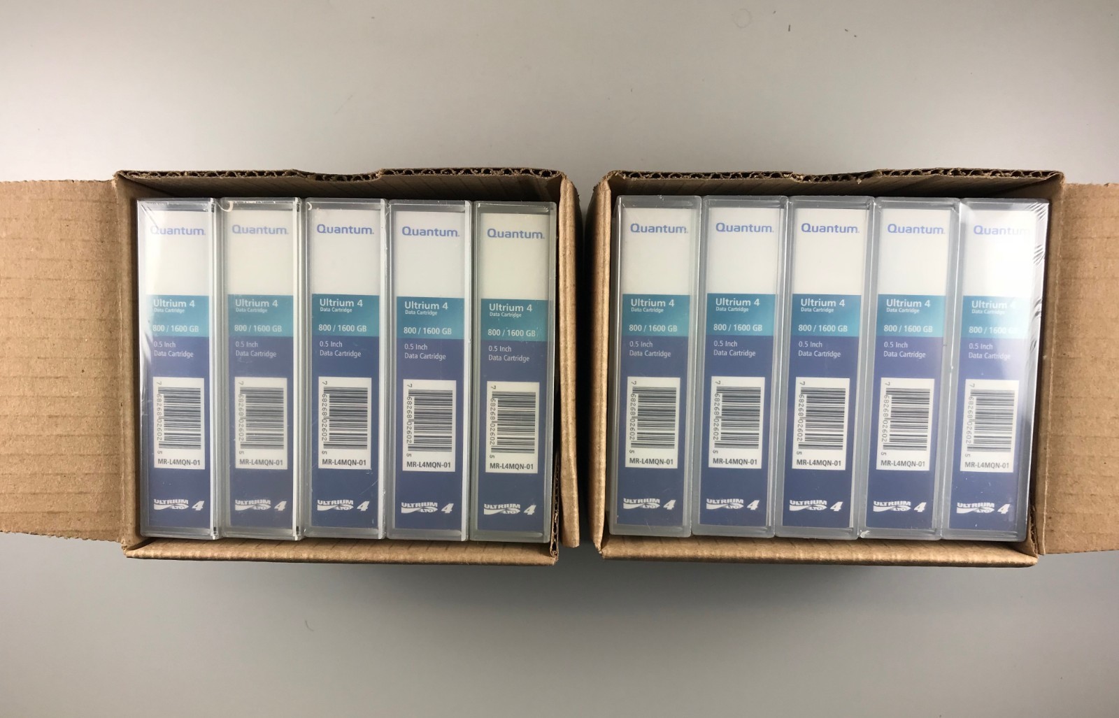QUANTUM LTO4 Tape MR-L4MQN-01 (10 PACK) ULTRIUM /1800GB 1.6TB Storage -NEW