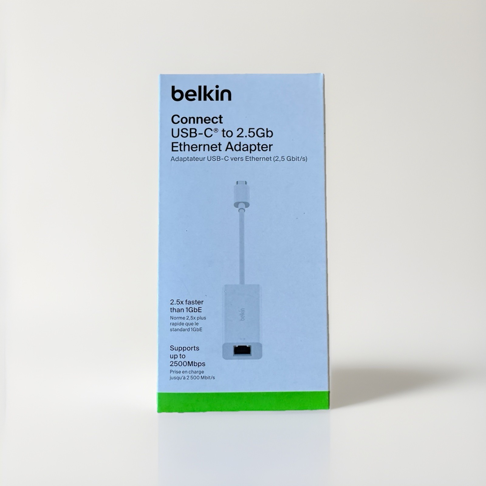 [Brand New] Belkin USB-C to 2.5GHz Gigabit Ethernet Adapter - White