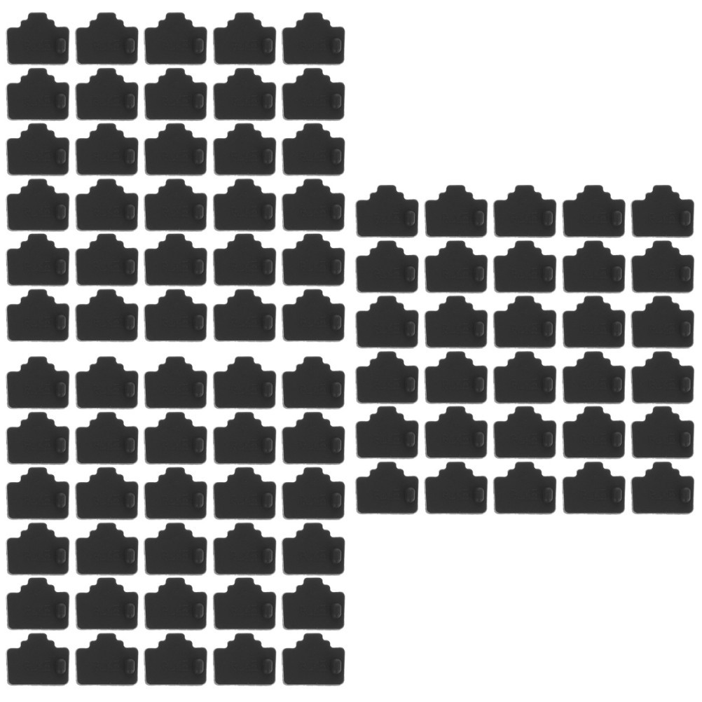 150Pcs Black Silicone Rj45 Dust Covers for Router Pc Network Ports