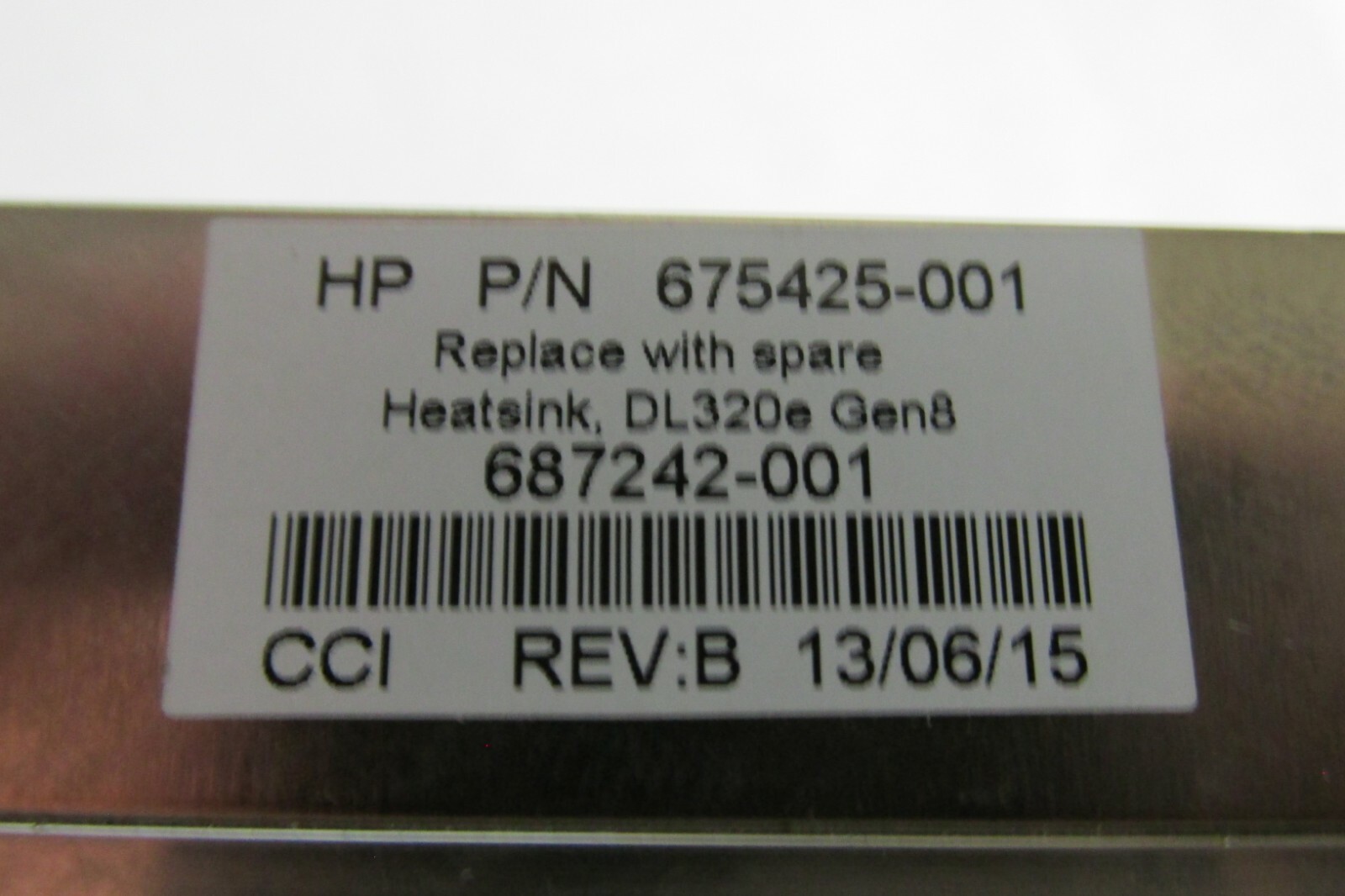 HP 675425-001  HEATSINK for HP PROLIANT DL320E G8