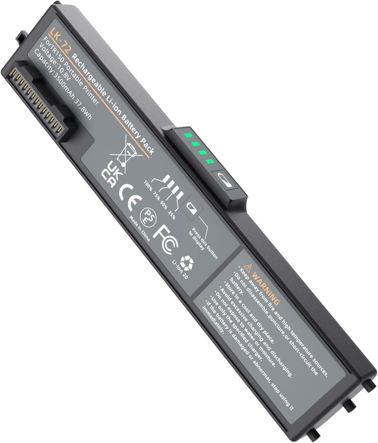 Battery for Canon LK-72 / PIXMA TR150 Wireless Portable Printer / 3500mAh / New