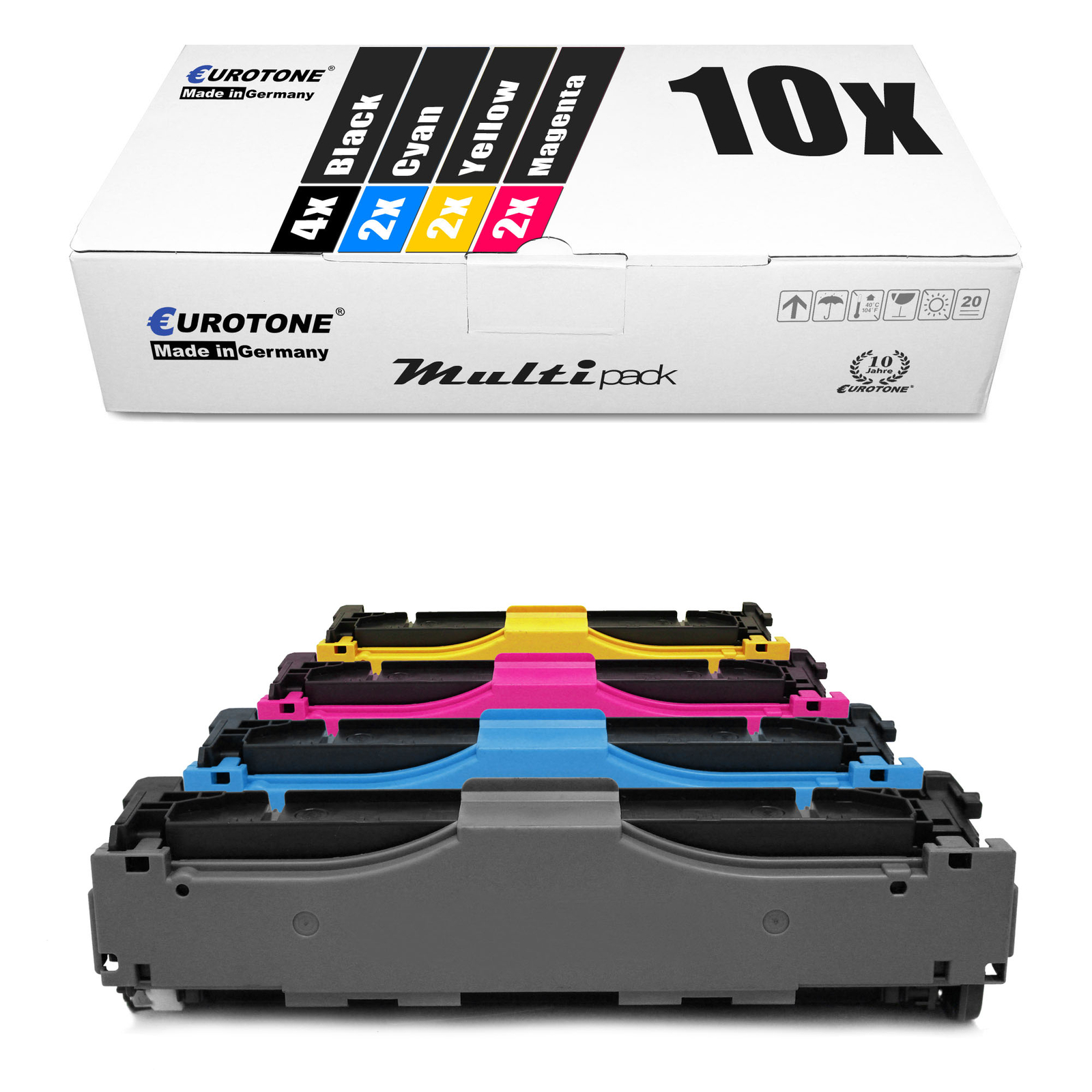 10x Eurotone Eco Cartridge XXL F R HP Laserjet Pro 300Ecolor M-351-A Mf ?