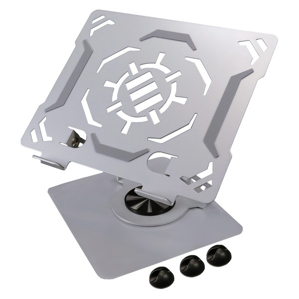 Enhance Enpcr10100Svws R1 Rotating Adjustable Laptop Stand With 3 Cable Holders