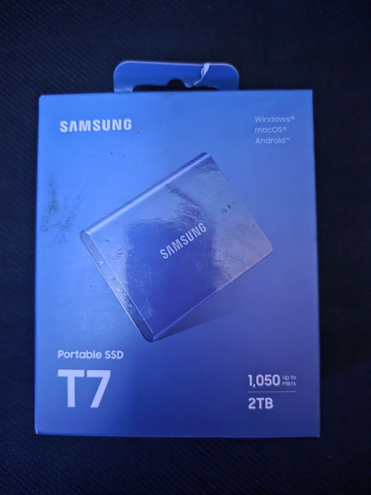 NEW - Samsung T7 2TB External USB 3.2 Gen 2 Portable SSD - Indigo Same Day Ship