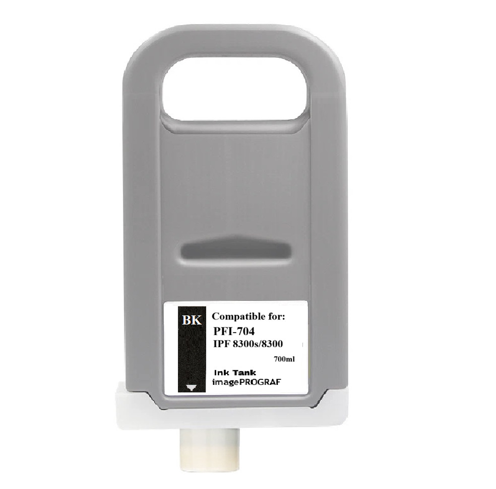 PFI-704 BK Black Ink Tank Fit Canon IPF 8300s 8300 PFI-704BK