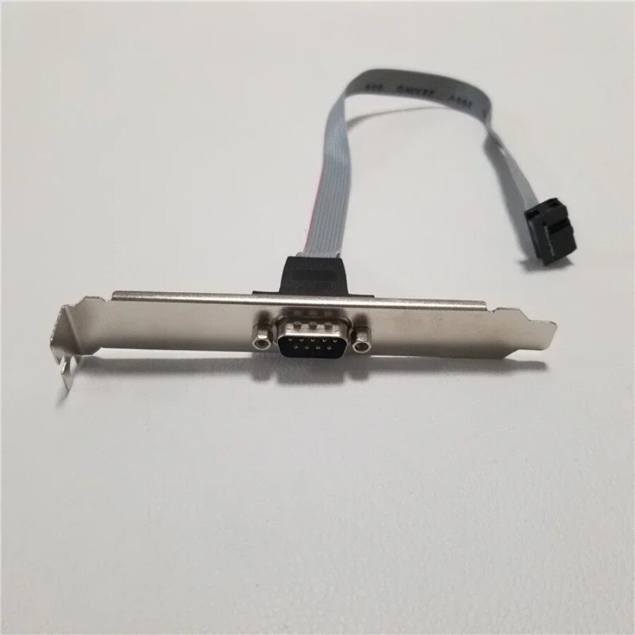 Low profile & Normal Bracket Serial DB9 RS232 9pin 9p Com Port host case Cable
