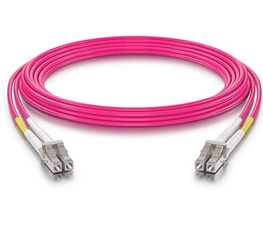 [2pcs] 1M‑10M OM4 LC‑LC UPC 40G 100G Duplex 50/125 Fiber Patch Cord LSZH LAN