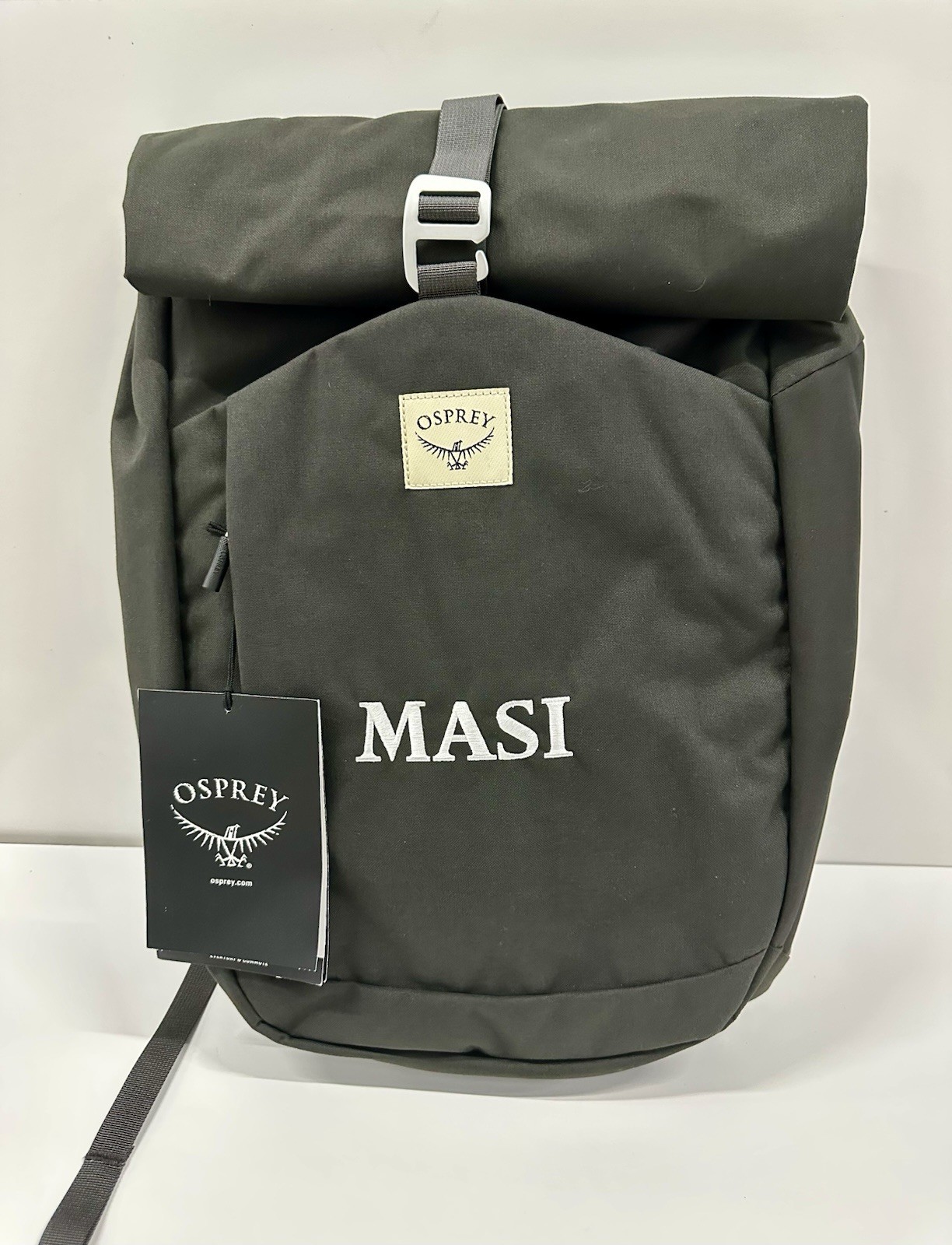 Laptop Backpack Osprey Roll Top Gray Fits 16” Adjustable New